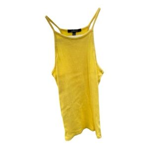 Yellow Ribbed Tank Top youth, small ribbed 95% cotton